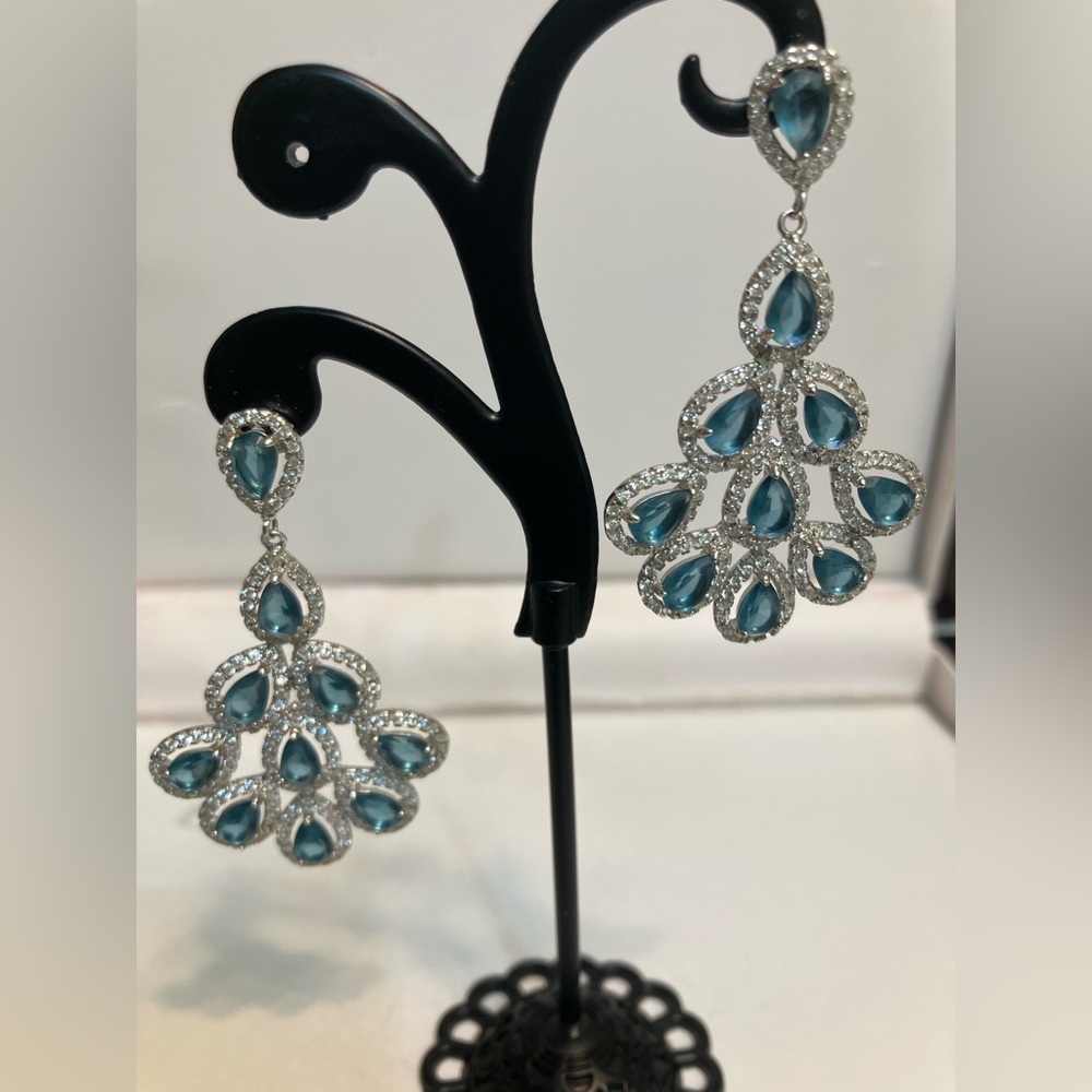 Gemstone Cascade Earrings